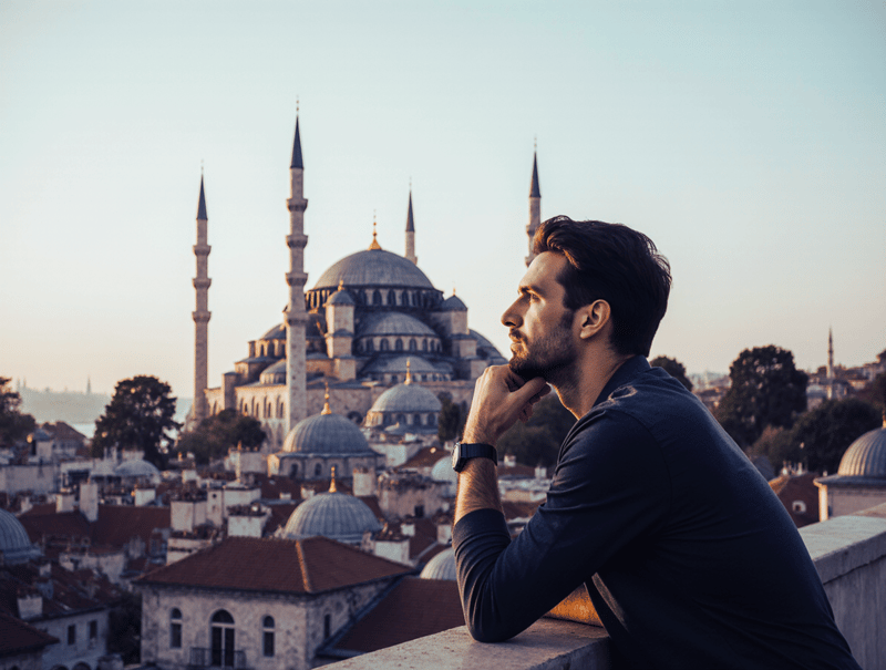 American male in Turkey