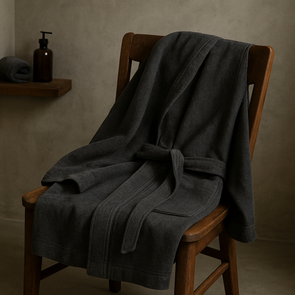 robe draped on chair